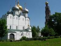 The Cathedral of Our Lady of Smolensk and its octagonal bell tower at the Novodevichy Convent in Moscow